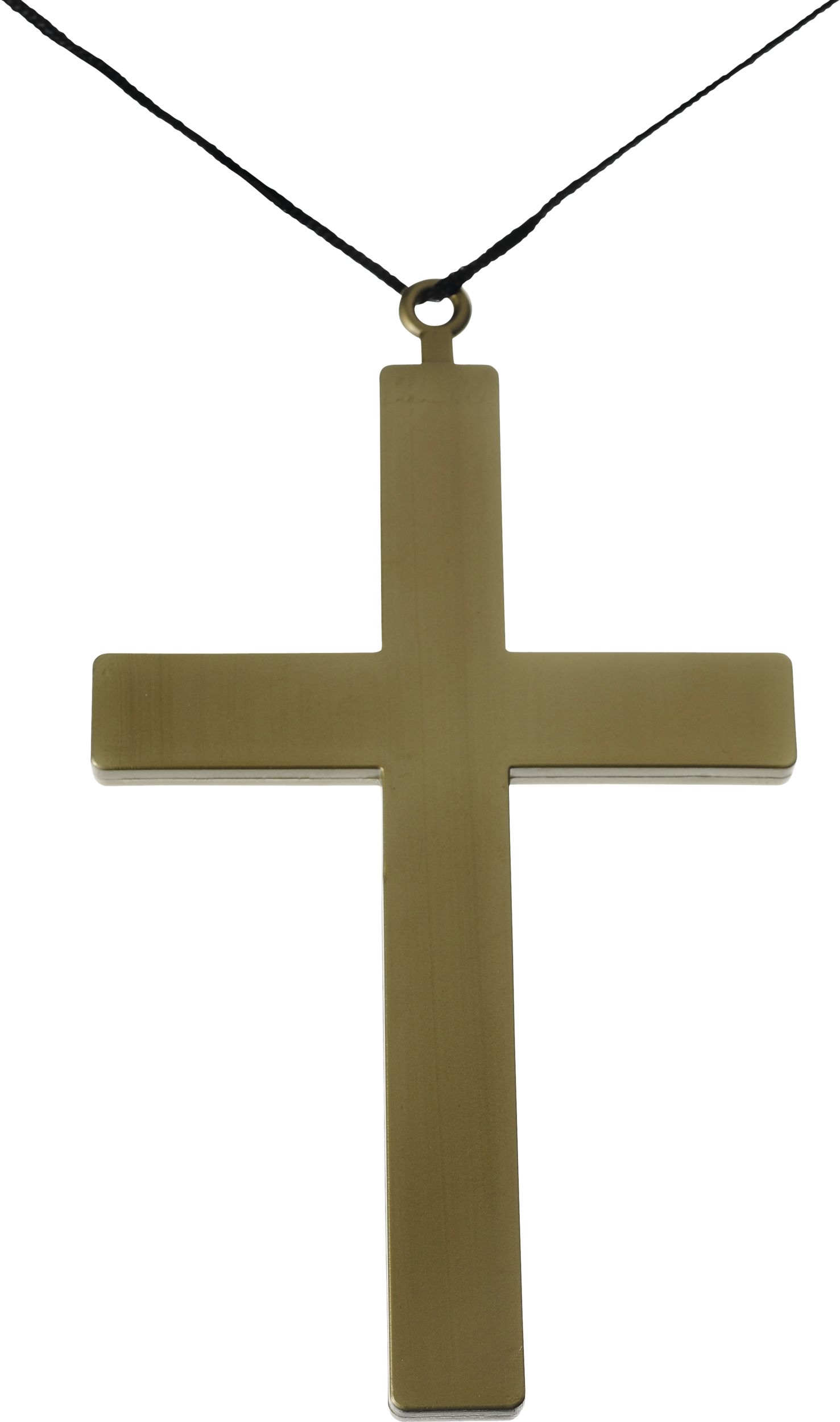 Gold Cross Necklace CloseUp