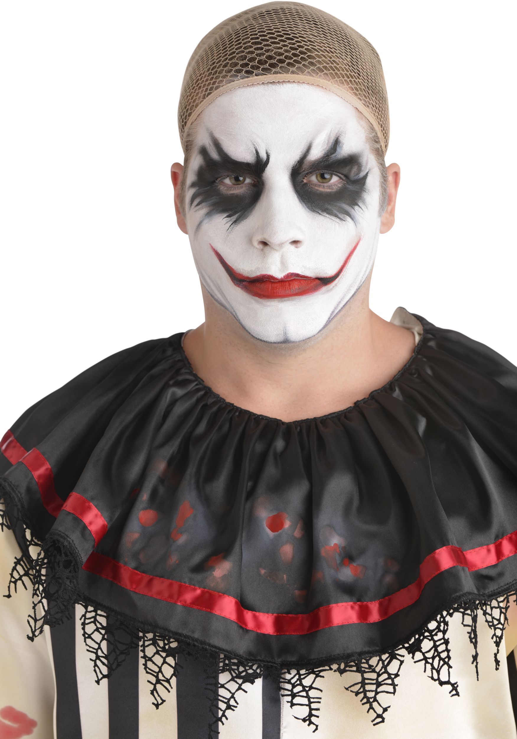 Trousse de maquillage de clown avec éponge et crayon, multicolore, taille  unique, paq. 4, accessoires de costume pour l'Halloween