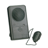 Microphone mains libres avec 3 effets de changement de voix, monstre/extraterrestre/fantôme, noir, taille unique, accessoire de costume à porter pour l'Halloween Front_Angled_Right