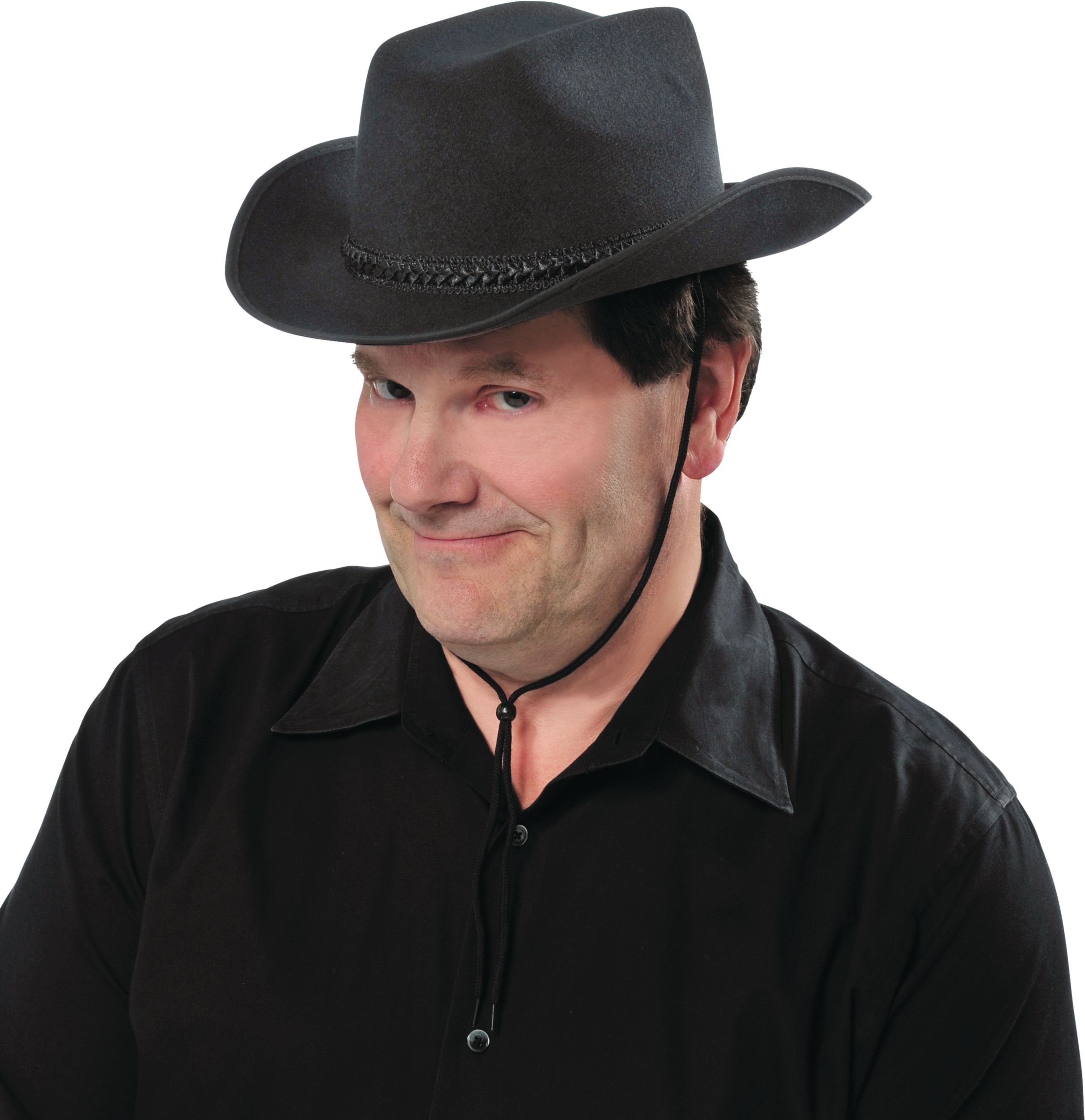 Kids' Cowboy Hat, Black, One Size Front_Angled_Left