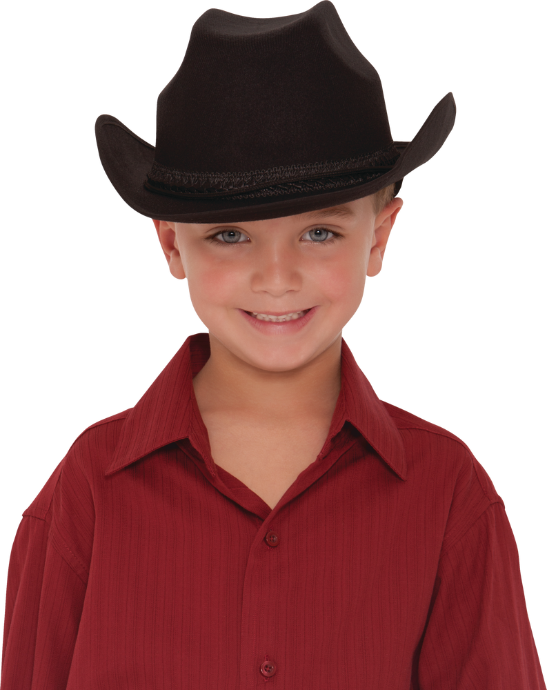Kids' Cowboy Hat, Black, One Size Party City