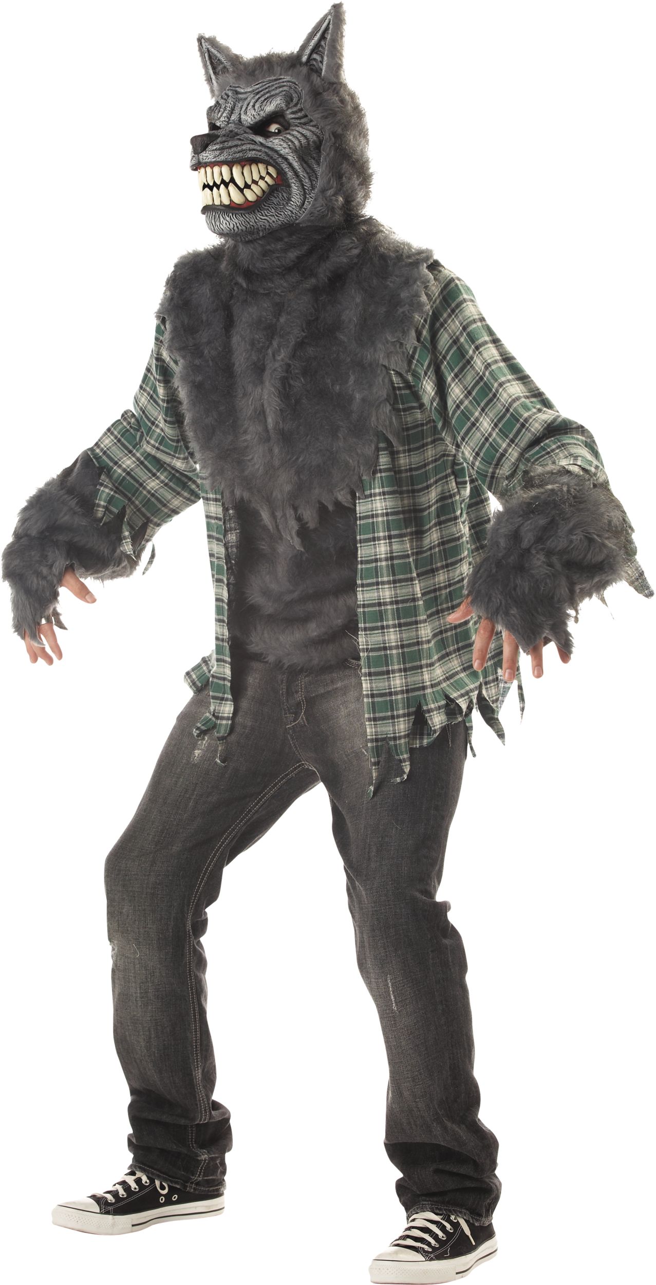 Werewolf Ani-Motion Party Mask Front_Angled_Left