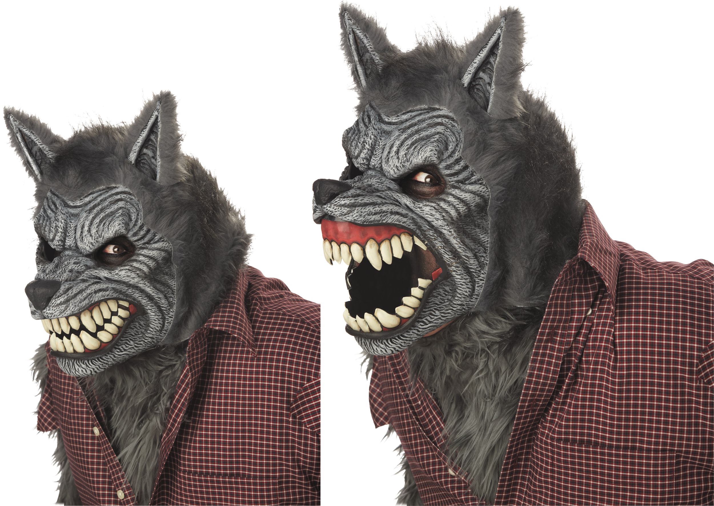 Werewolf Ani-Motion Party Mask Front_Angled_Left