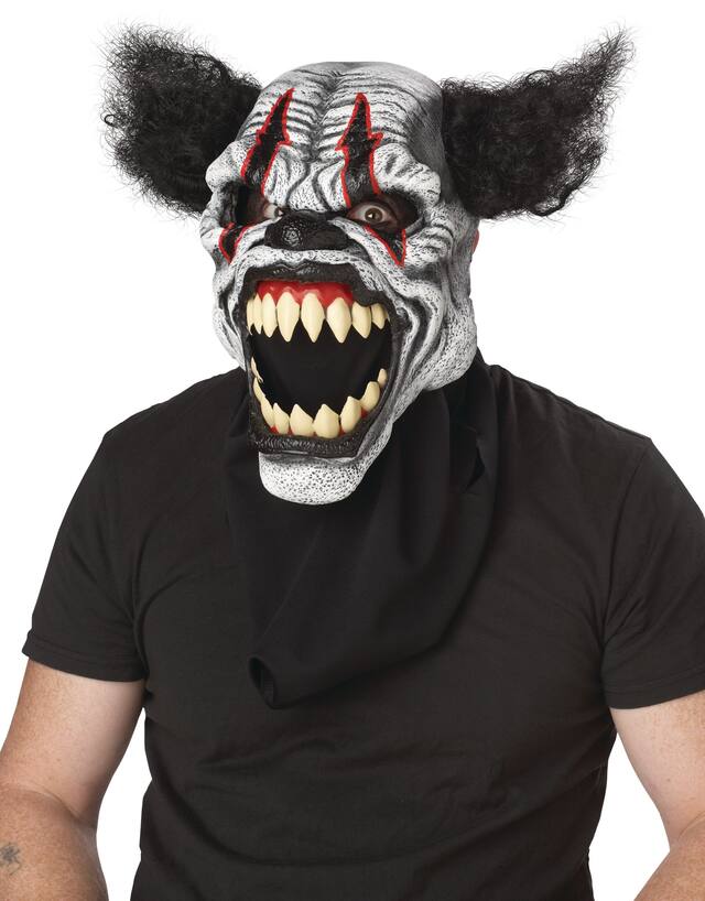 Last Laugh The Clown Ani-Motion Mask Front_Angled_Left