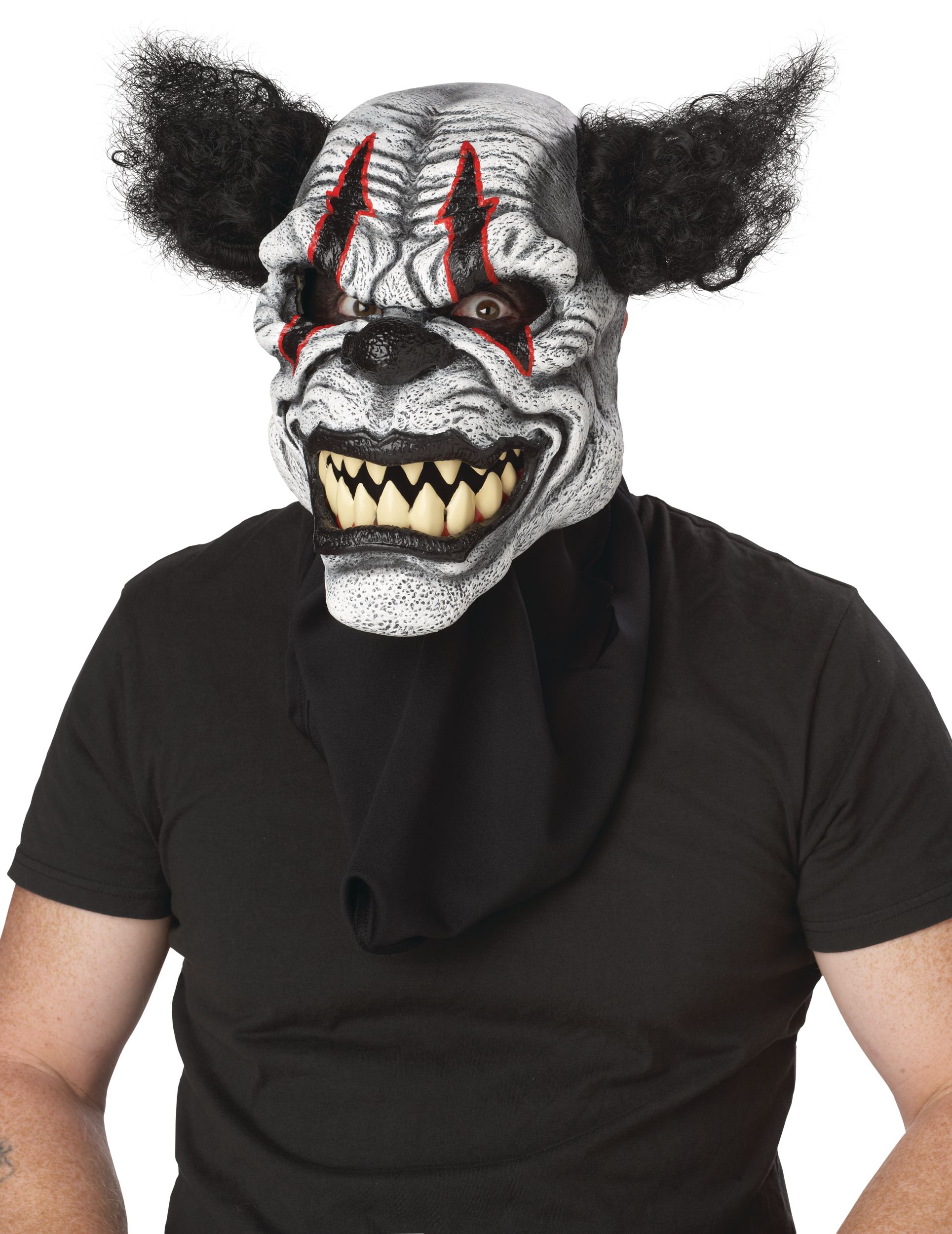 Last Laugh The Clown Ani-Motion Mask Front_Angled_Left
