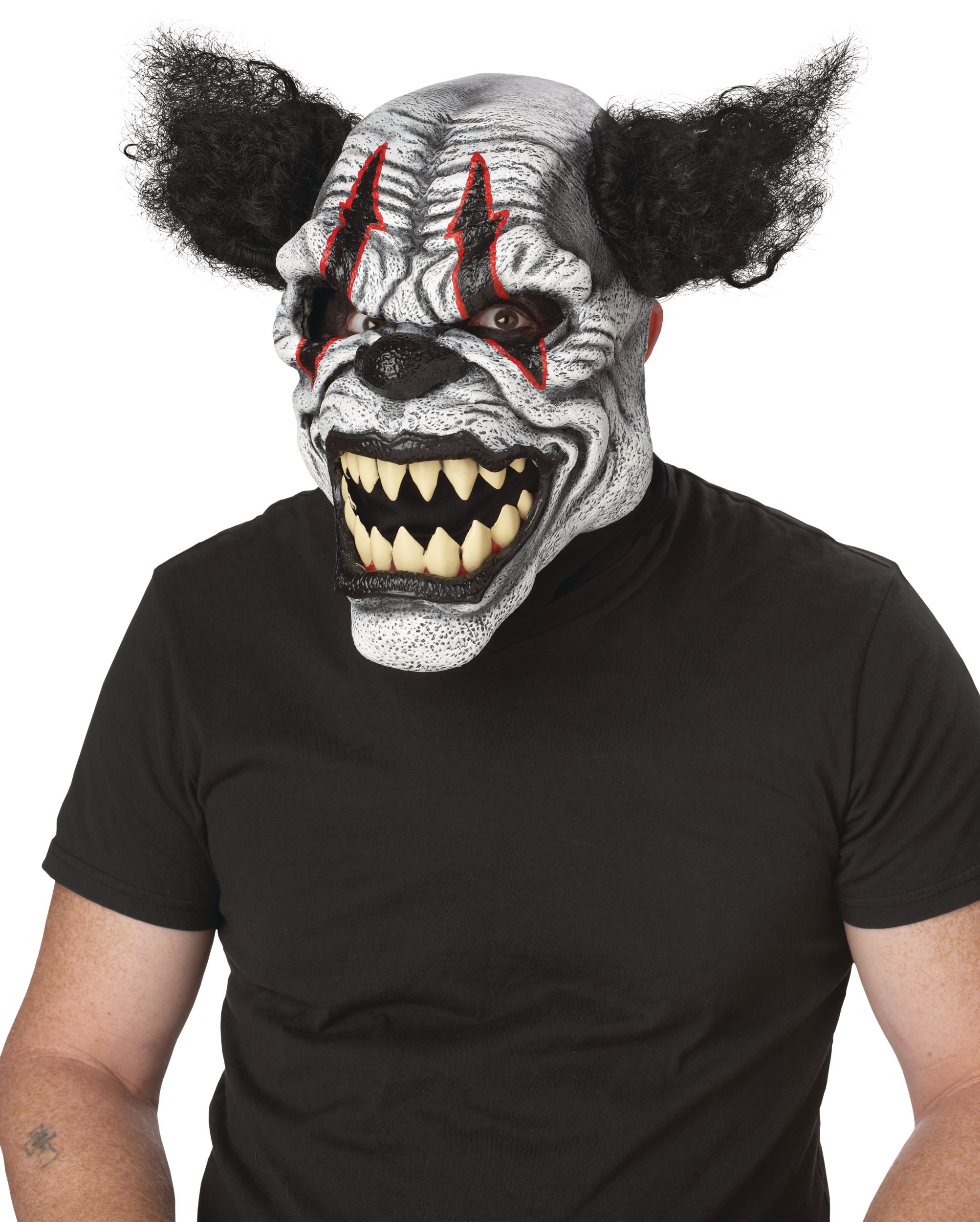 Last Laugh The Clown Ani-Motion Mask Front_Angled_Left