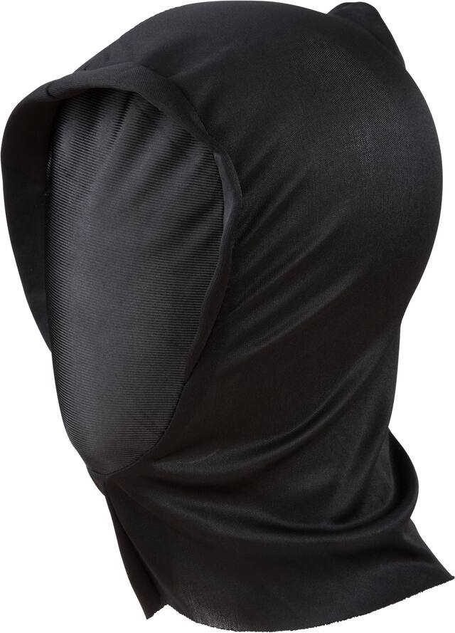 Masque de goule invisible sans visage en toile avec capuchon, noir, taille unique, accessoire de costume à porter pour l'Halloween Front_Three_Fourths_Angled_Left