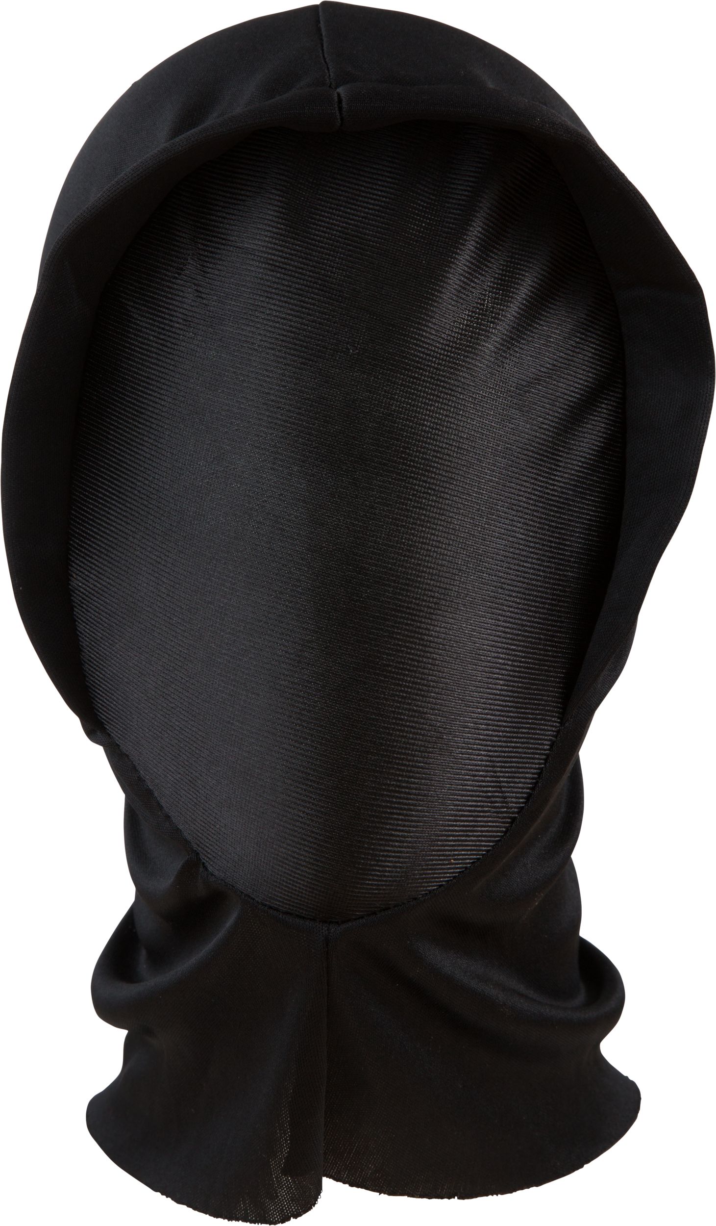 Faceless Invisible Ghoul Fabric Mesh Mask with Hood, Black, One Size, Wearable Costume Accessory for Halloween Front_Flat