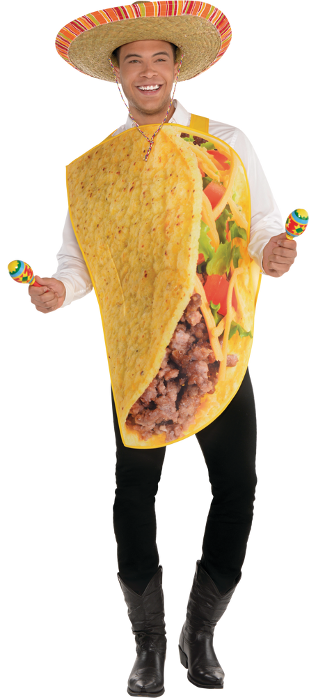 Adult Taco Yellow Tunic Halloween Costume, Assorted Sizes | Party City