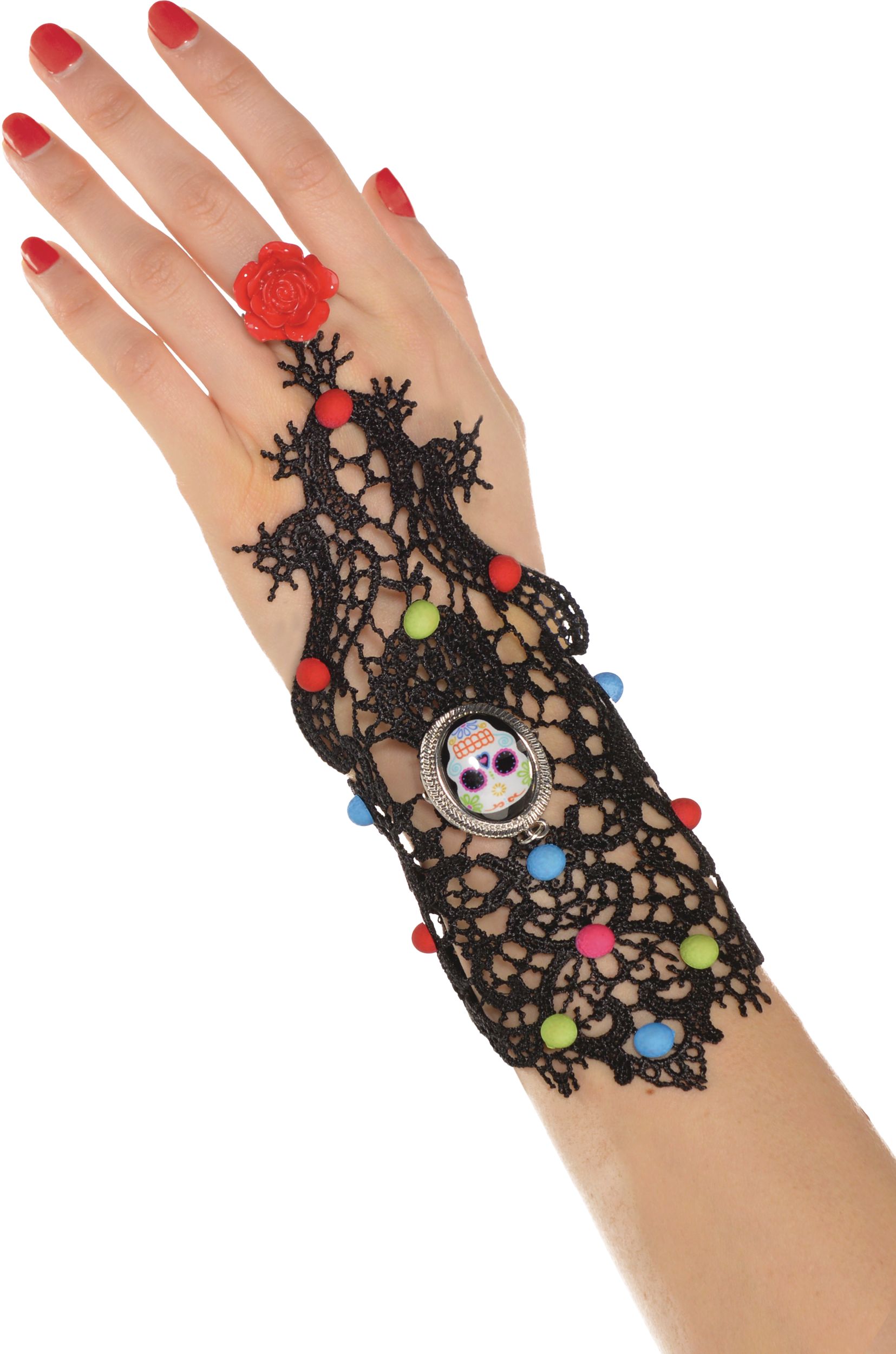 Bracelet et bague, Jour des morts Overhead_Flat