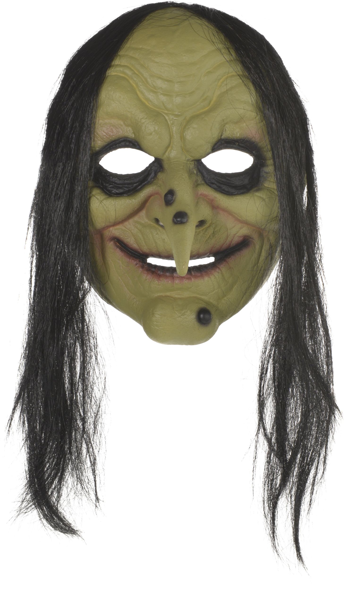 Adult Green Witch Mask Front_Flat