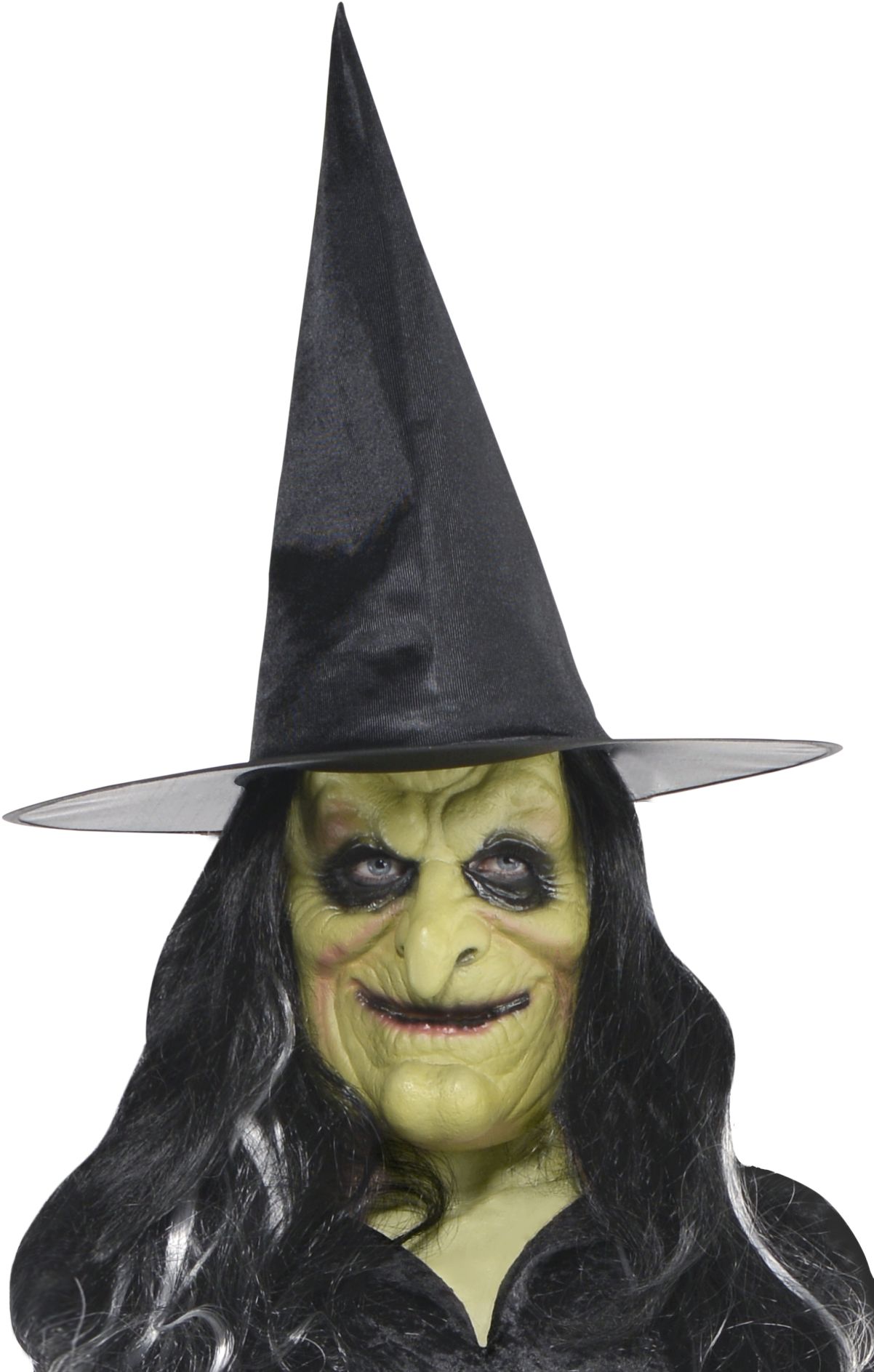 Adult Green Witch Mask Front_Flat