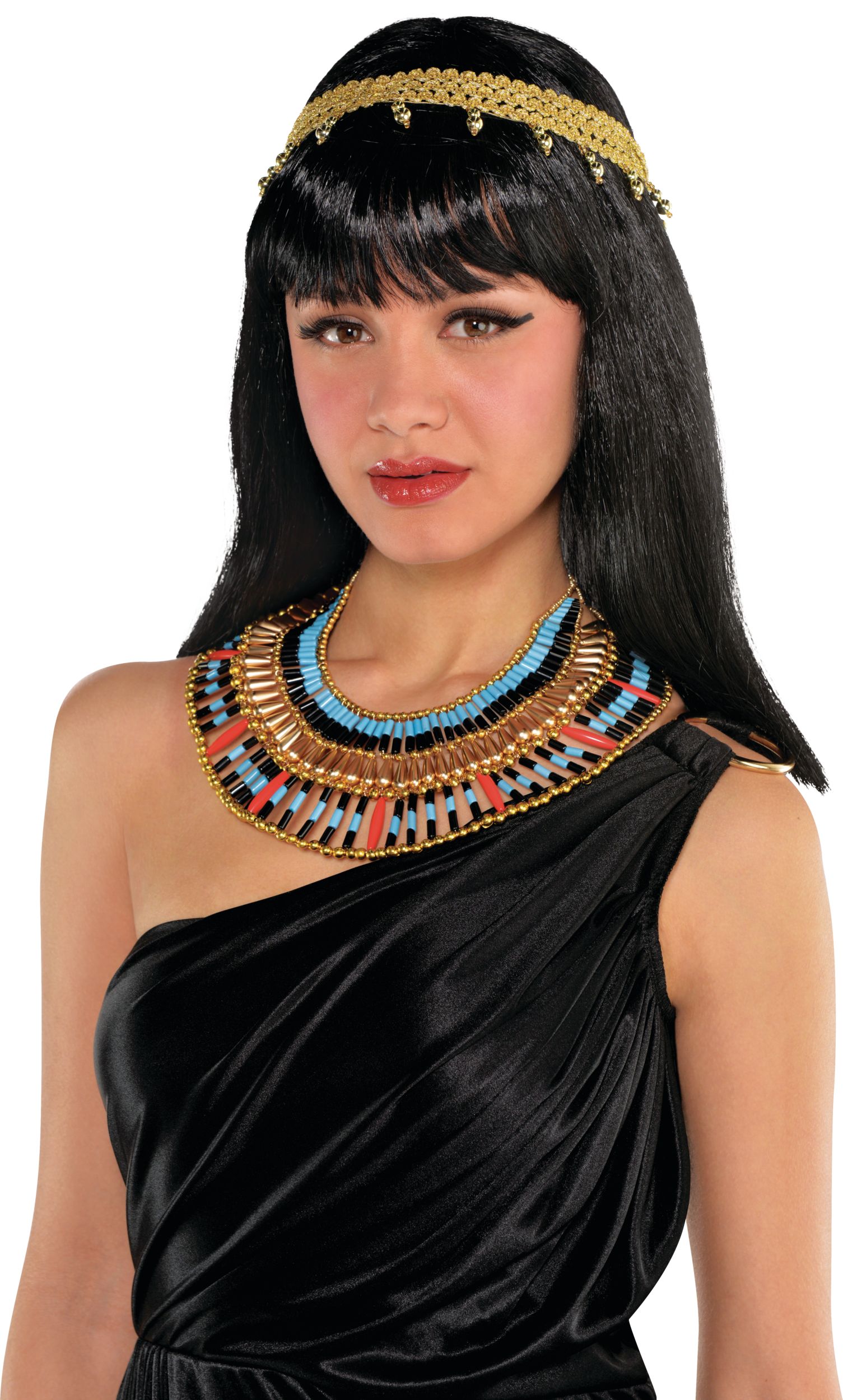 Egyptian Beaded Collar, Adult Front_Angled_Left