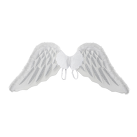 Marabou Angel Halloween Costume Wings, More Options Available Back_Flat