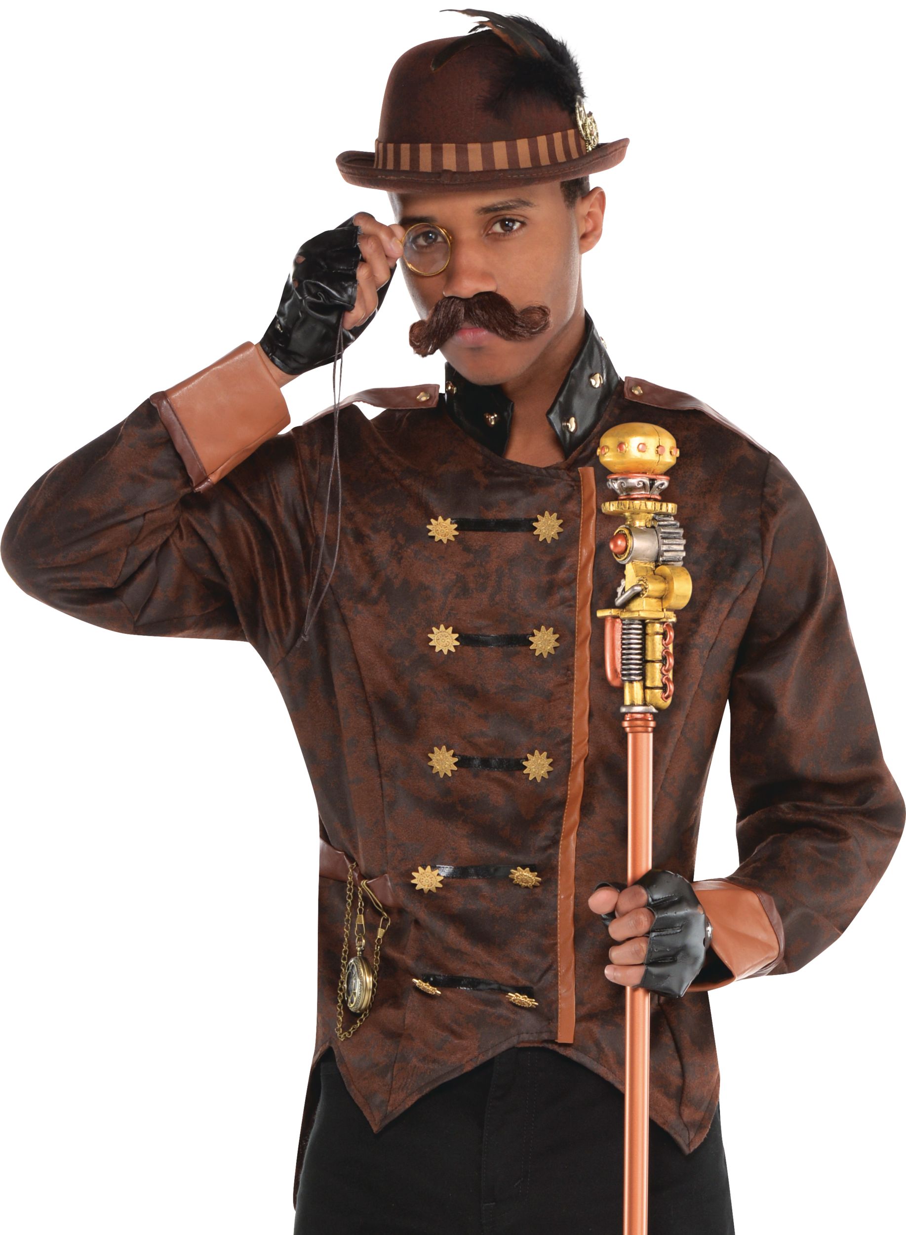 Steampunk Cane Front_Angled_Left