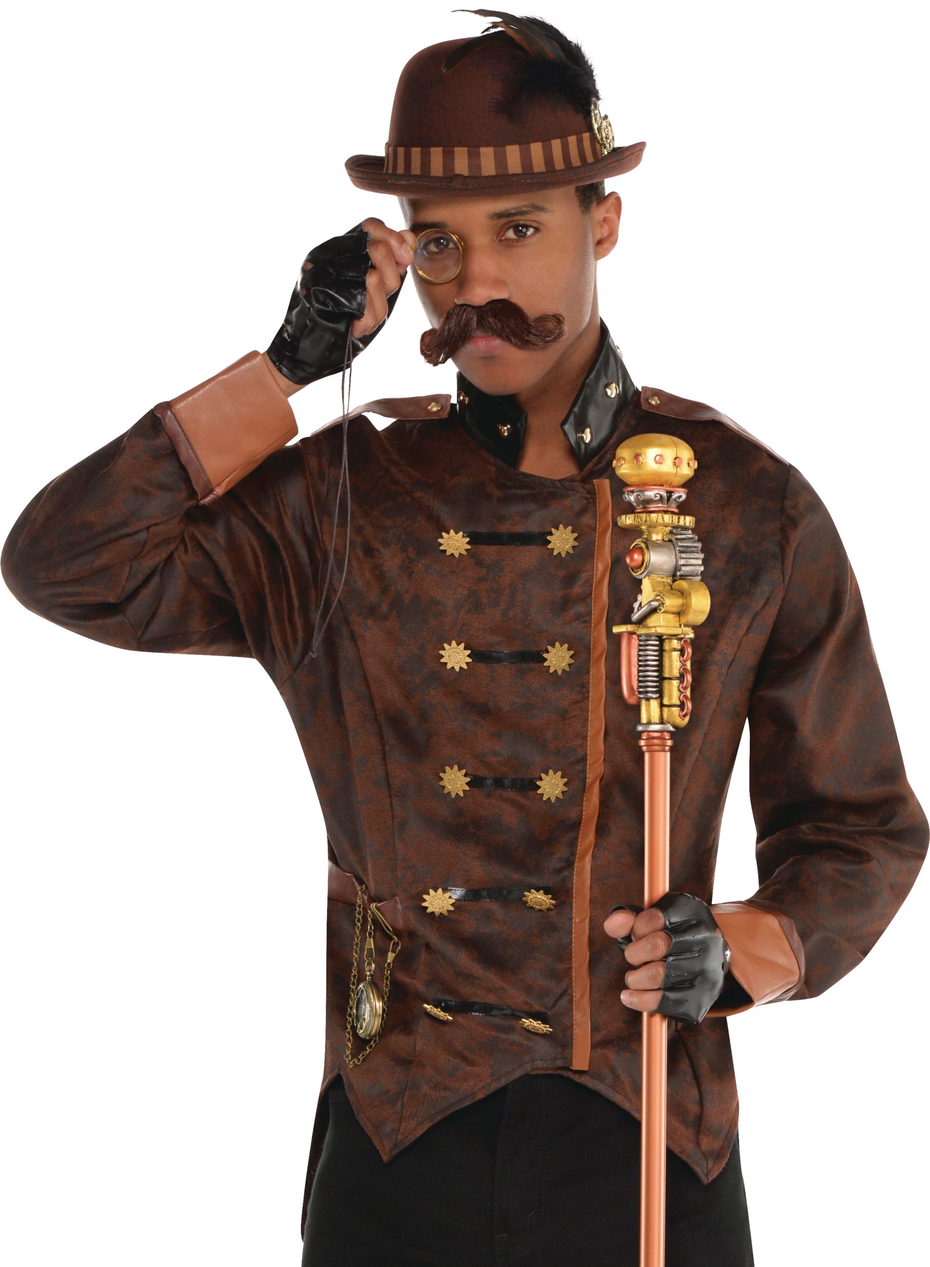 Steampunk Cane Front_Angled_Left