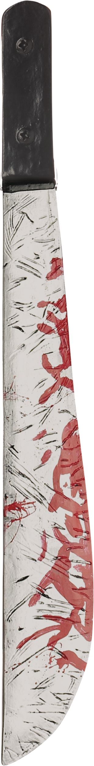 Machette de tueur ensanglantée, argenté/rouge, 21 po, accessoire de costume à porter pour l'Halloween Side_Left