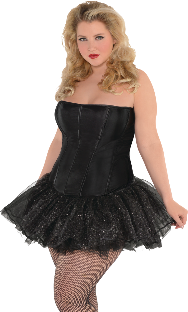 Sexy Corset Strapless Bra Halloween Black Corset Top Plus Size