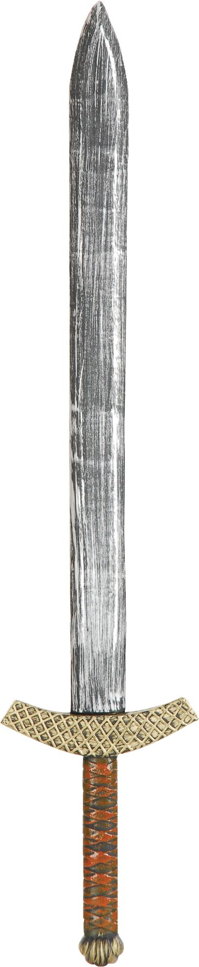 Épée de chevalier médiéval, brun/argenté, 34 po, accessoire de costume à porter pour l'Halloween Front_Flat