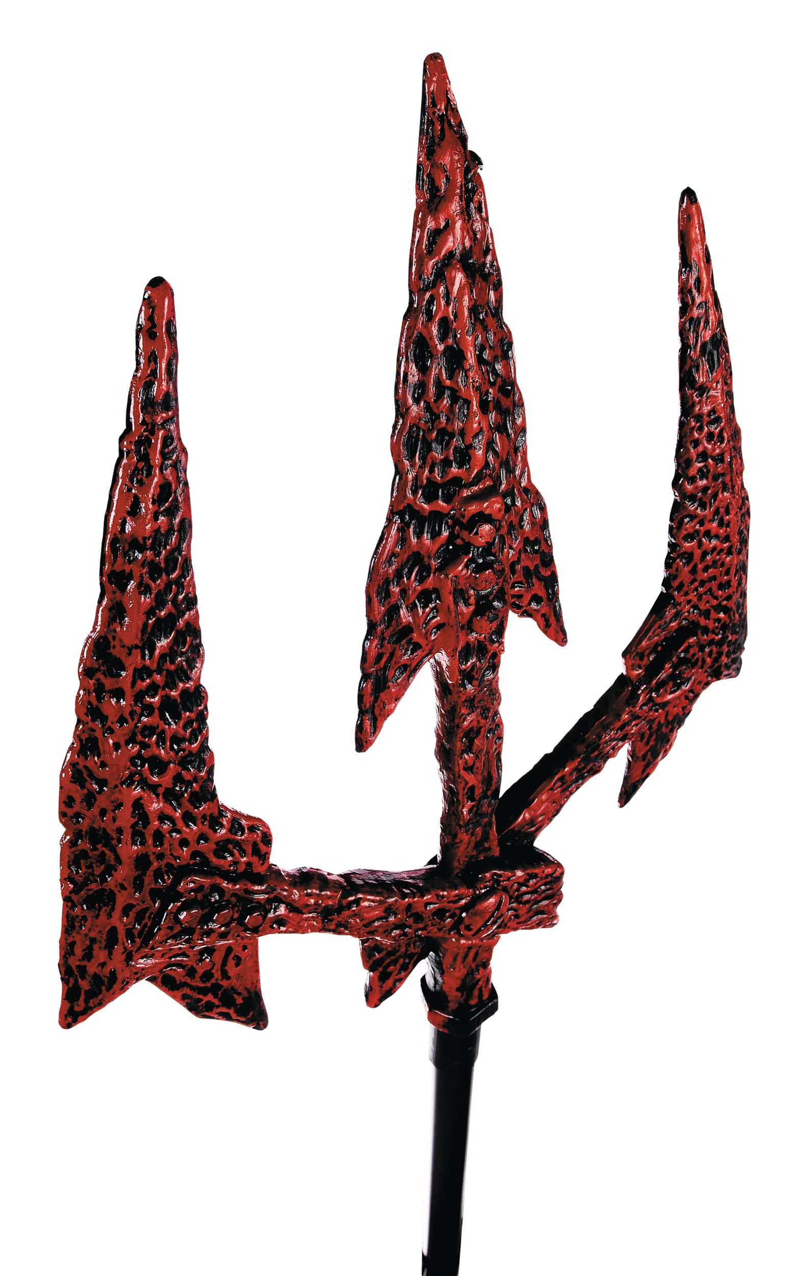 Devil Snake Pitchfork Weapon, Red/Black, 48-in, Wearable Costume Prop for Halloween CloseUp