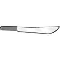 Machete Knife Weapon, Chrome/Black, 21-in, Wearable Costume Prop for Halloween Side_Right