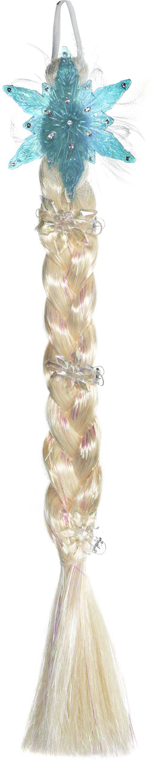 Frozen Elsa Hair Clip with Braid Front_Flat