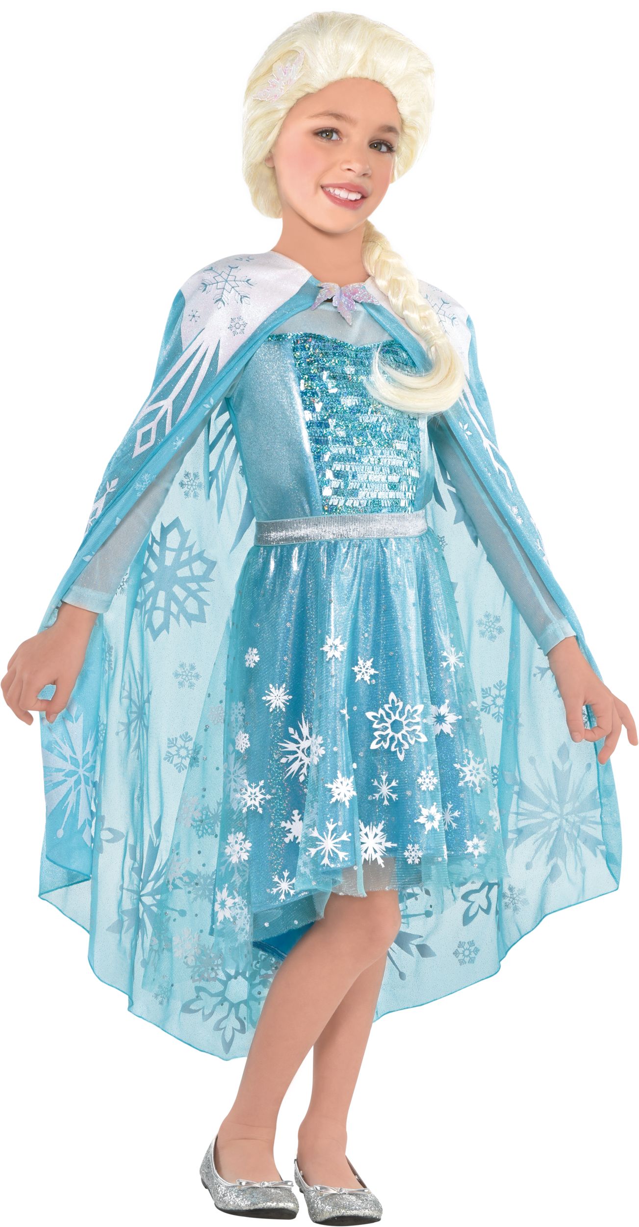 Kids Elsa Cape Frozen Halloween Costume More Options Available Party City