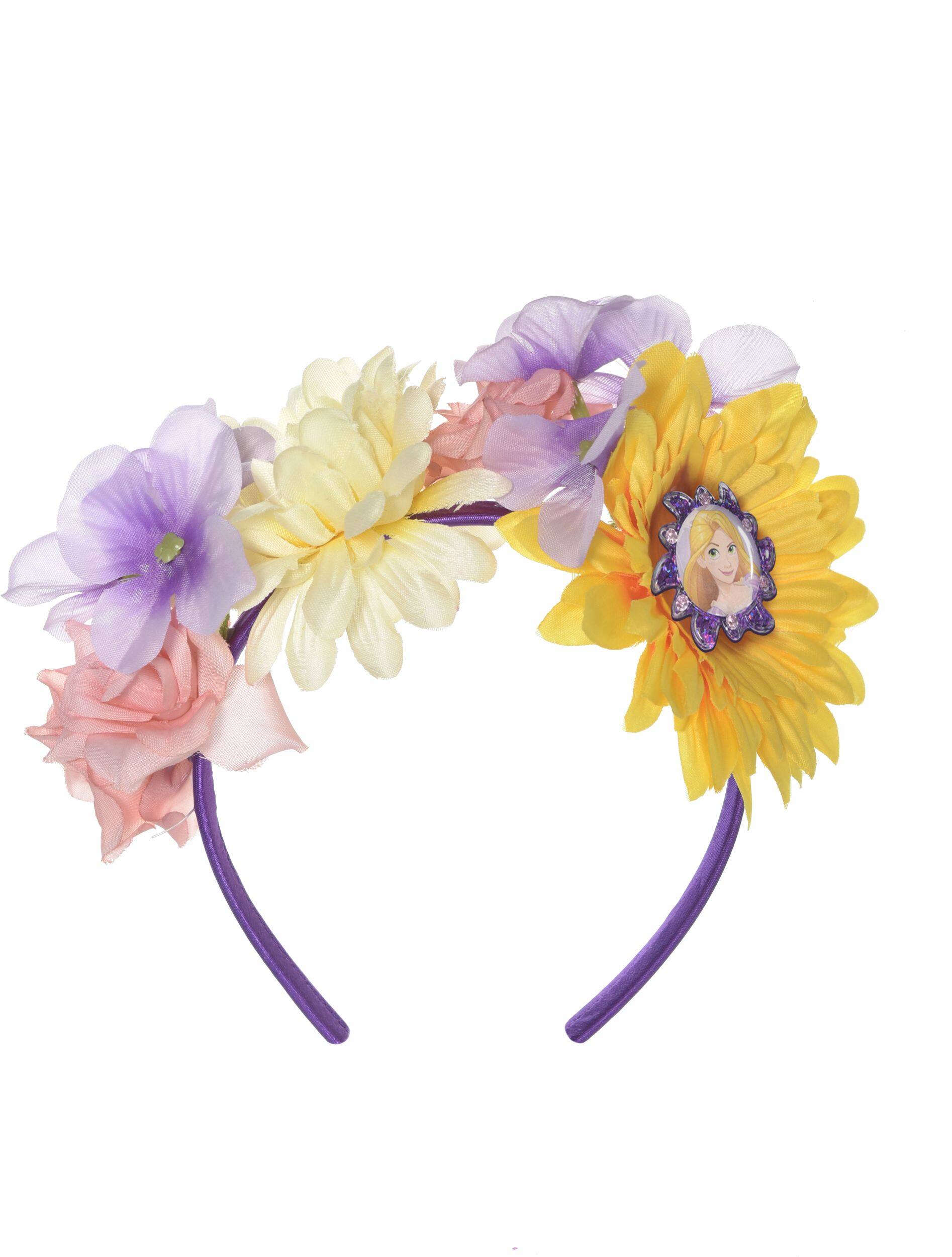 Disney Tangled Rapunzel Princess Halloween Costume Kit, Headband & Wand, Purple, 2-pc Front_Flat