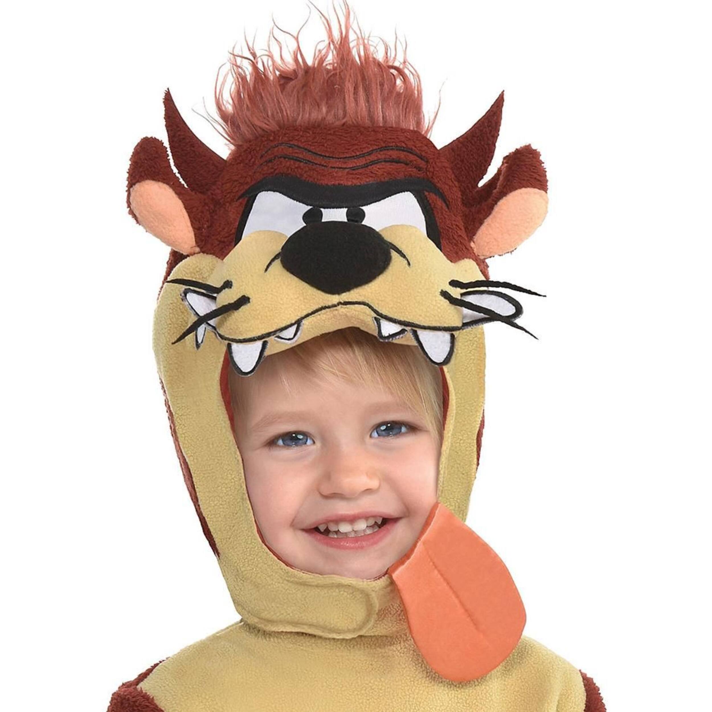Infant Looney Tunes Taz Brown Jumpsuit with Hood Halloween Costume
