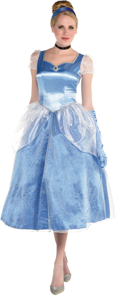 Costume de Cendrillon de Disney pour femmes, robe de princesse bleue, choix de tailles | Party City