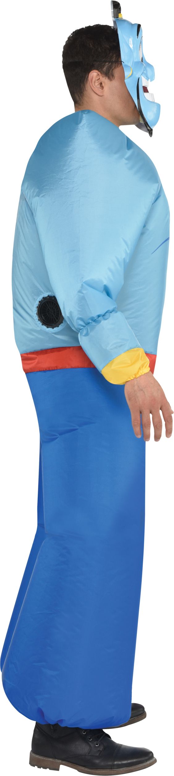 Adult Disney Aladdin Genie Blue Inflatable  Halloween Costume, One Size Side_Right