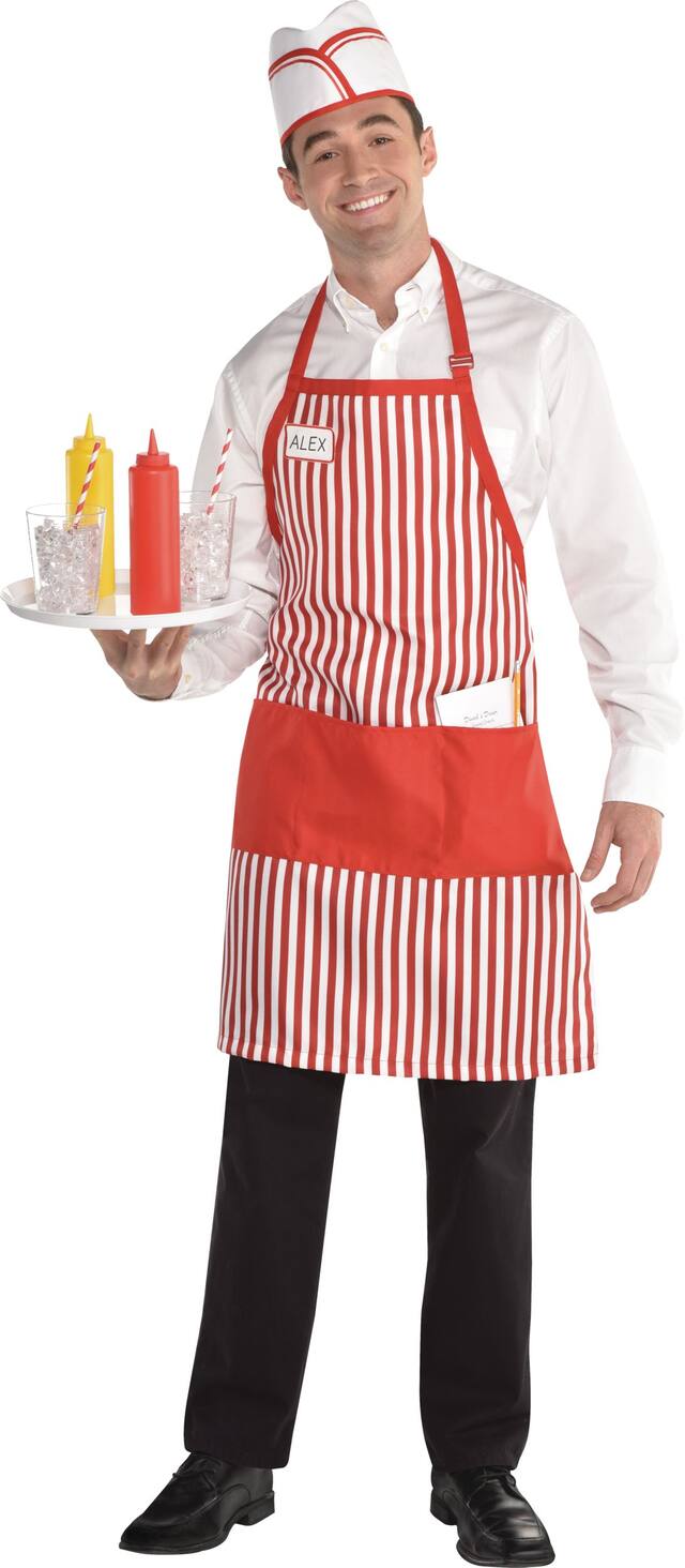 Accessoires pour costume de serveur pour adulte Front_Flat