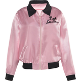 Kids' Grease Pink Ladies Jacket, Pink/Black, One Size, Wearable Costume Accessory for Halloween Front_Flat