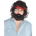 Lubelski Halloween Déguisement Costume Parti Simulé Fausse Moustache Drôle  Barbe 