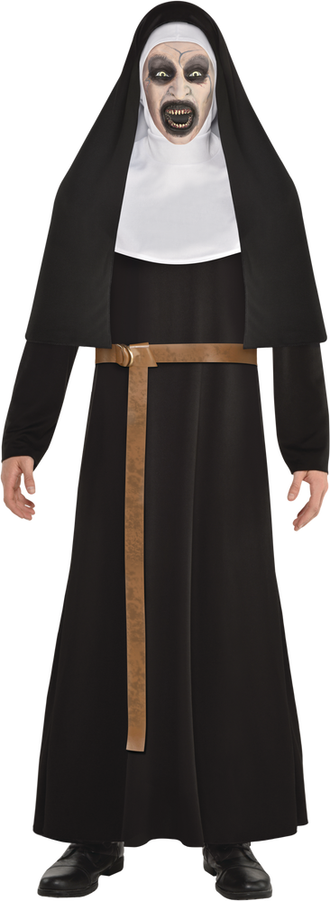 Mens The Nun Valak Black Outfit With Robeveilmask Halloween Costume One Size Party City