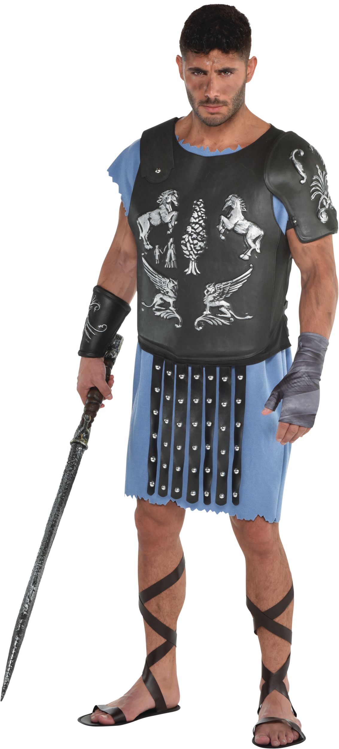 Gladiator Adult Maximus Costume Accessory Kit Front_Angled_Left