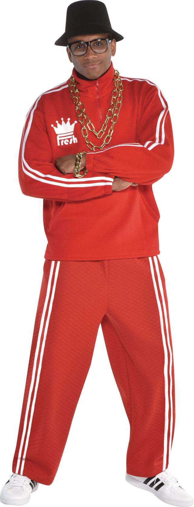 Men's Hip-Hop Red Tracksuit Halloween Costume, Assorted Sizes Front_Flat