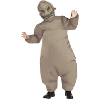 Kids' Disney The Nightmare Before Christmas Oogie Boogie Brown Inflatable Halloween Costume, One Size Front_Flat