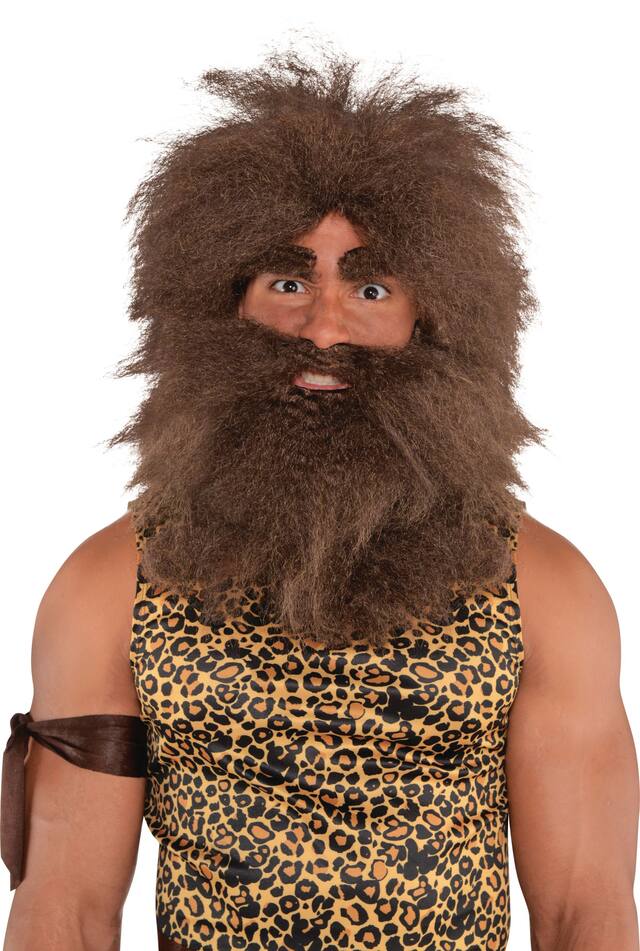 Adult Hairy Caveman Costume Accessory Kit Front_Flat
