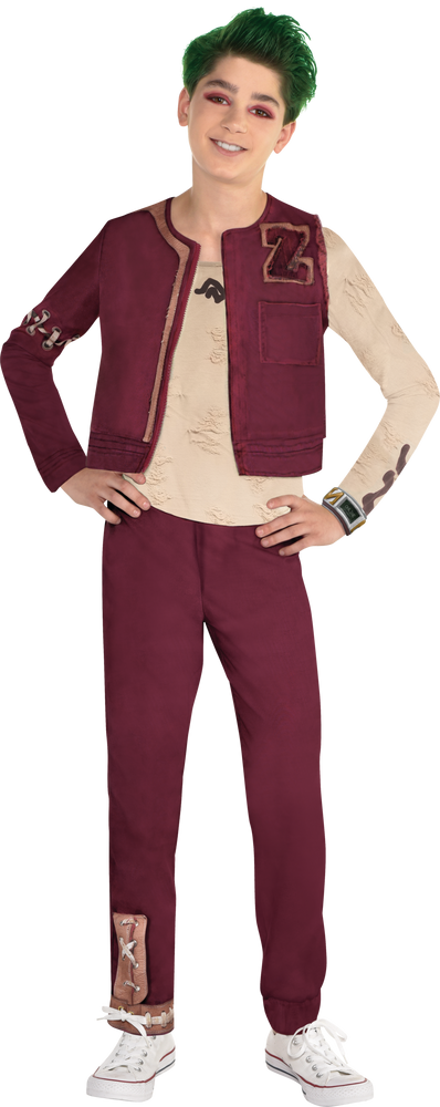 Kids' Disney Zombies Zed Maroon Outfit With Jacket/Pants/Shirt ...