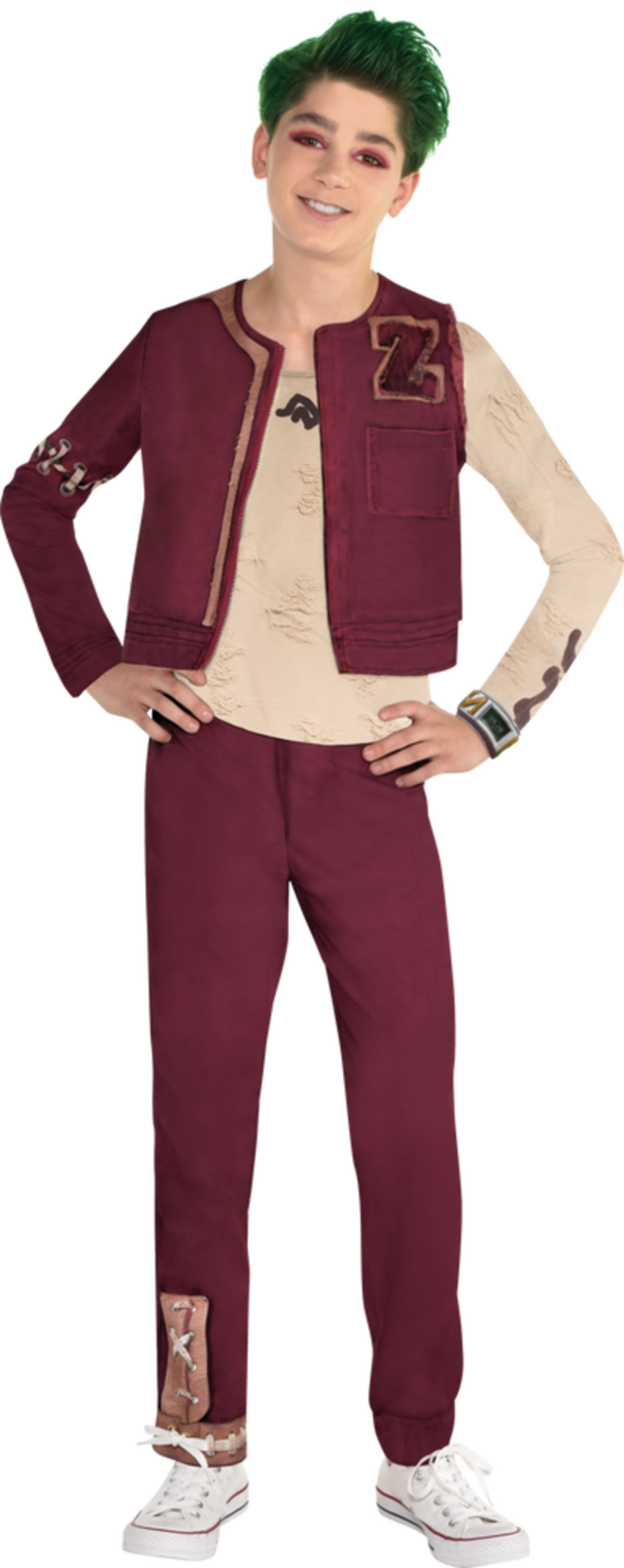Kids' Disney Zombies Zed Maroon Outfit with Jacket/Pants/Shirt