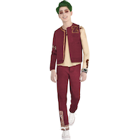 Costume de Zed de Disney Zombies pour enfants, brun, veste/pantalon/chemise, choix de tailles Front_Flat