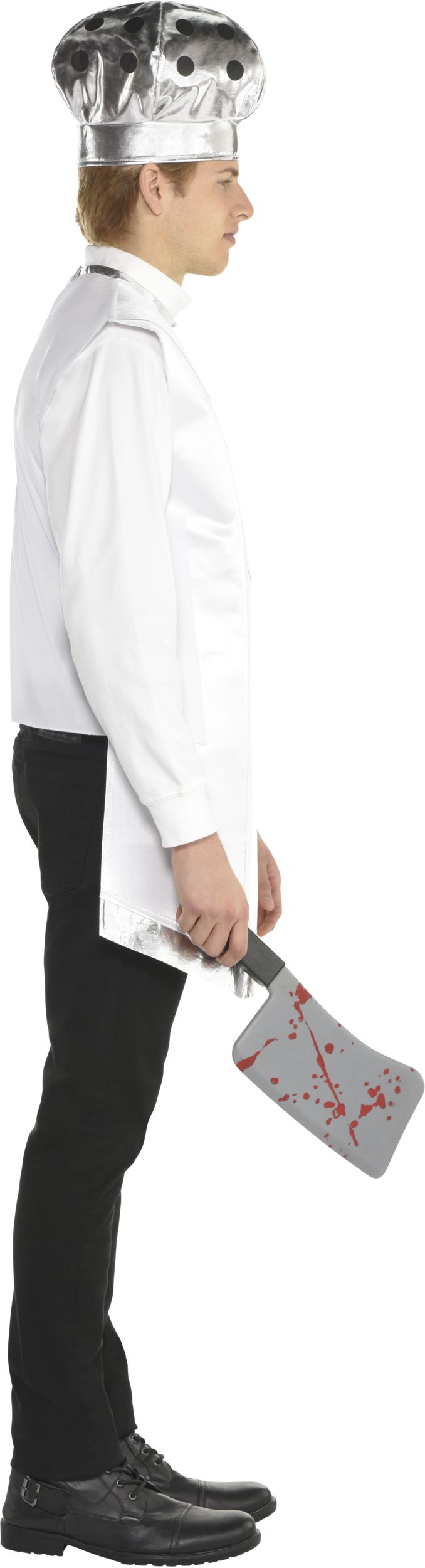 Adult  Salt Shaker White Tunic with Hat & Weapon Halloween Costume, Assorted Sizes Side_Right