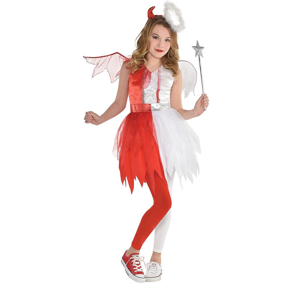 Red and hot sale white halloween costume