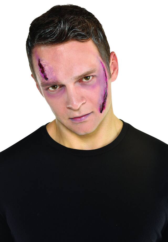 Maquillage de cicatrice pour le visage Scar Creator, brun, 14 g, accessoire de costume pour l'Halloween Front_Flat