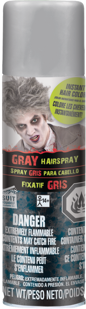 Grey Hair Spray Party Supply | Party City