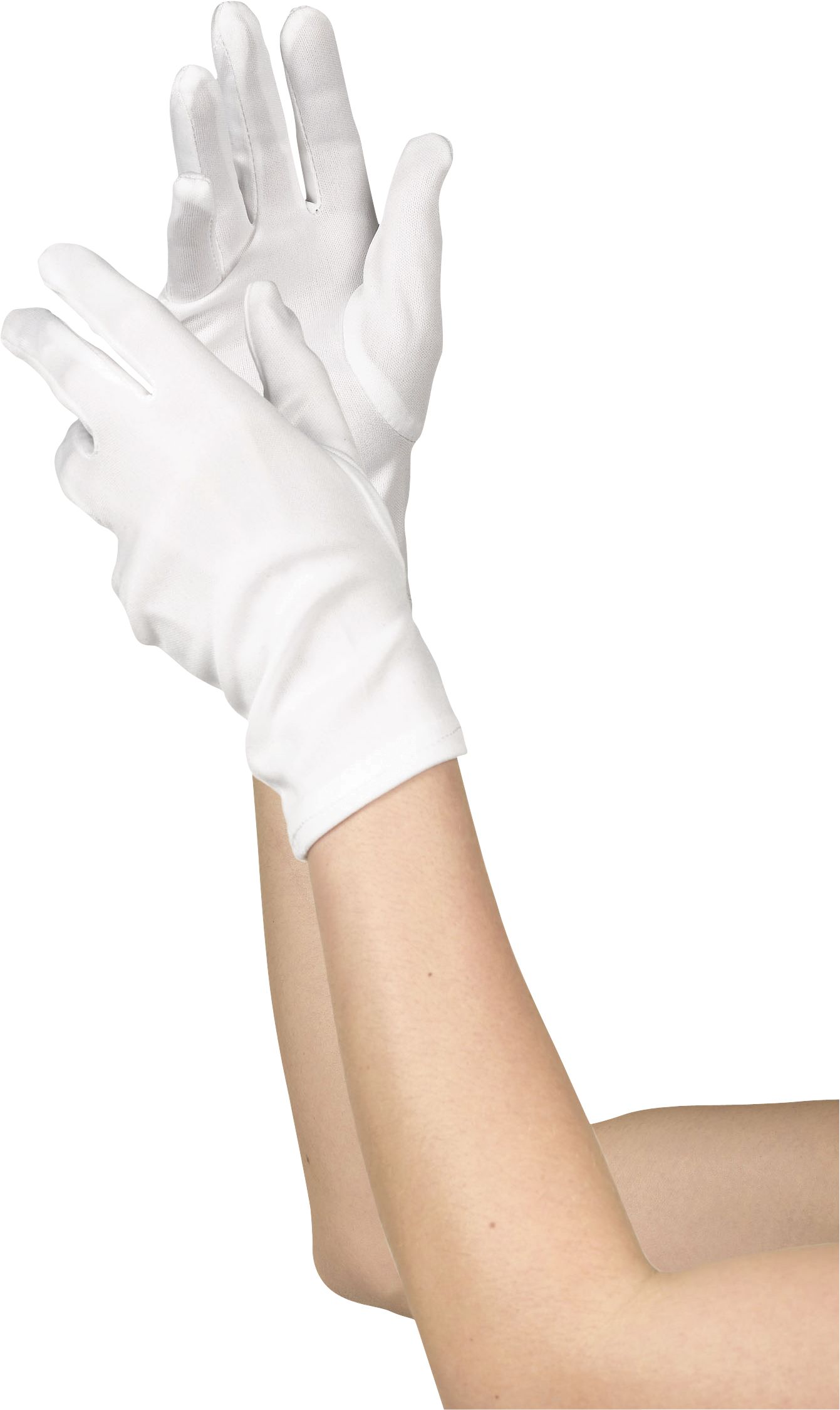 White Halloween Costume Gloves, Adult, One Size Composite_or_Mixed