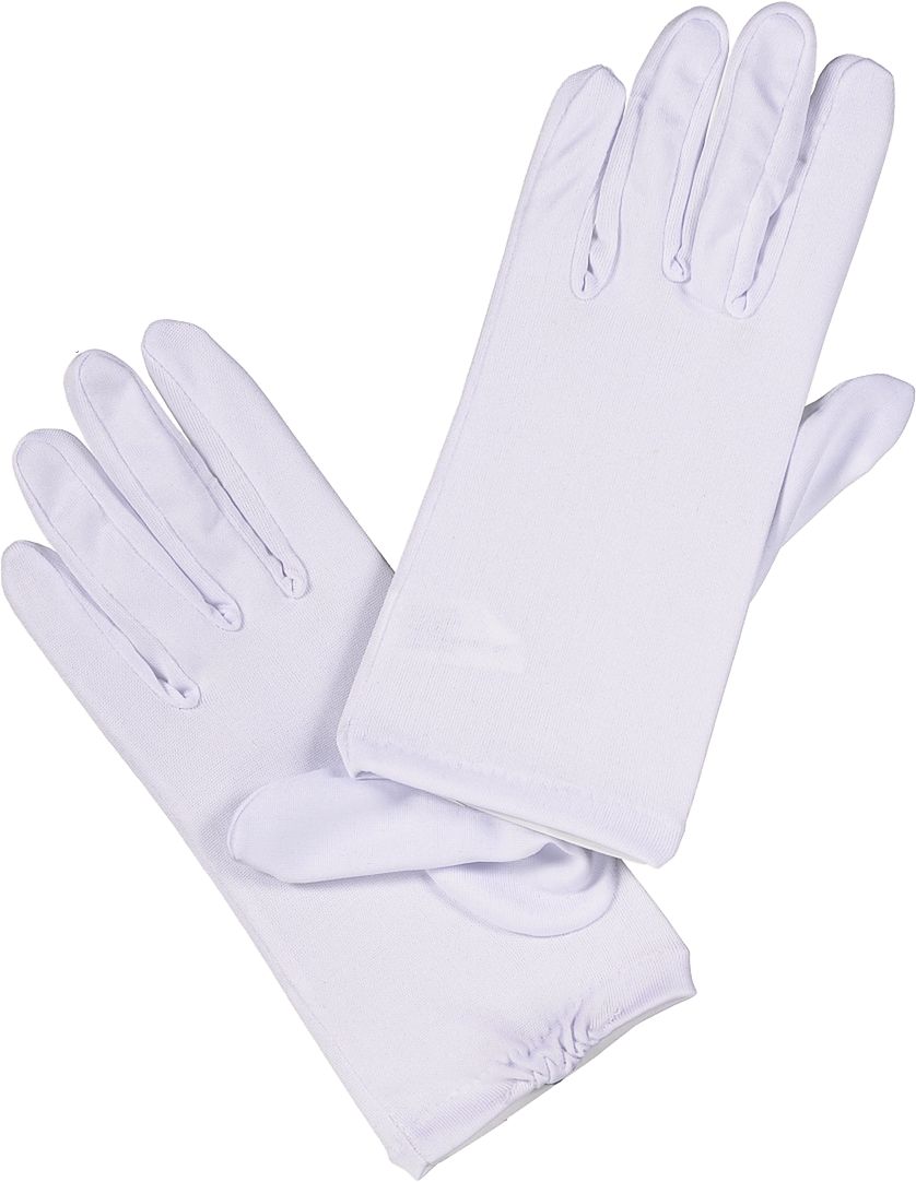 White Halloween Costume Gloves, Adult, One Size Composite_or_Mixed