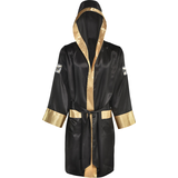 Peignoir de boxeur pour adulte, noir/doré, taille unique, accessoire de costume à porter pour l'Halloween Front_Flat
