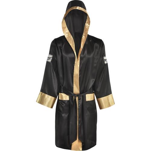 Adult Boxer Robe, Black/Gold, One Size, Wearable Costume Accessory for Halloween